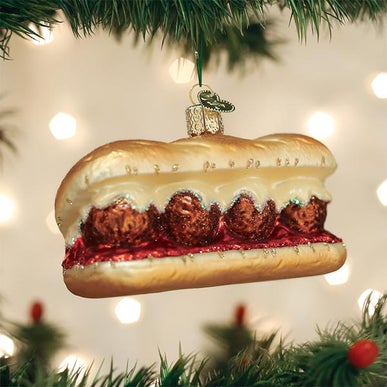 Old World Christmas Meatball Sandwich Ornament - The Country Christmas Loft