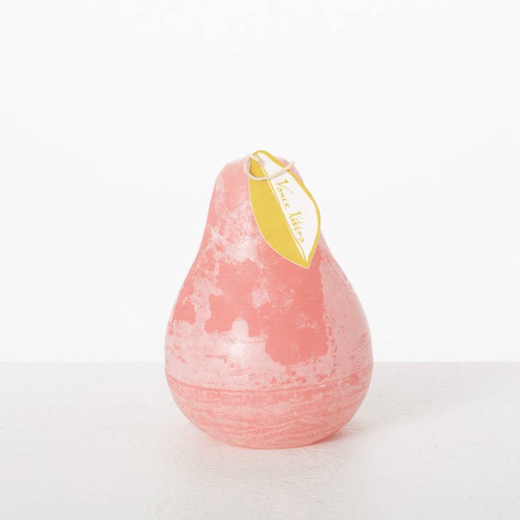 Timber Pear Candle (3" x 4" ) - Pink Lemonade - The Country Christmas Loft