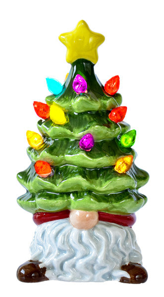 Mini Gnome with LED Light Up Tree - The Country Christmas Loft