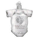 Old World Christmas White Baby Onesie - The Country Christmas Loft