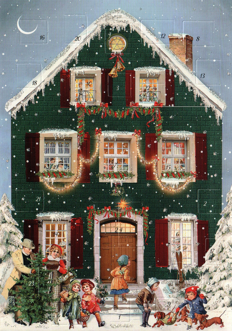 Victorian Christmas Houses Advent Calendar - Green House