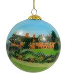 Hand Painted Glass Globe Ornament - Steamship Ticonderoga At The Shelburne Museum - The Country Christmas Loft