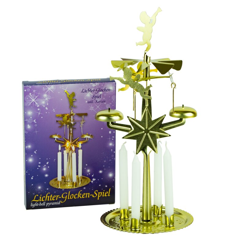 Angel Chimes With 4 Candles - The Country Christmas Loft