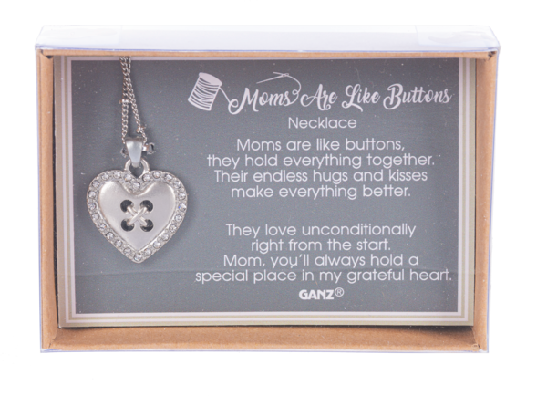 Moms are like Buttons - Necklace -