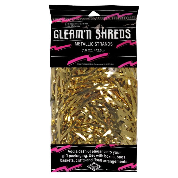 Gleam'n  Shreds Metallic Strands - Gold