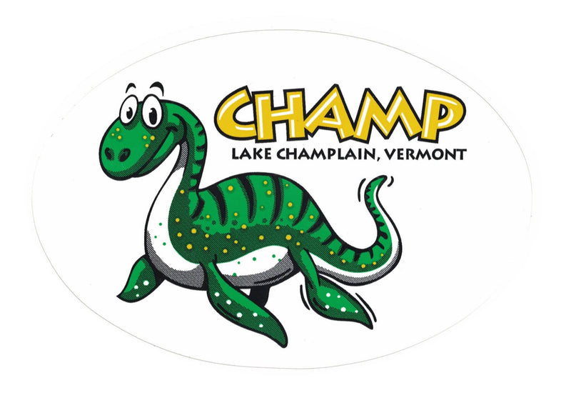 Champ the Lake Monster - Large Vermont Euro Decal - The Country Christmas Loft
