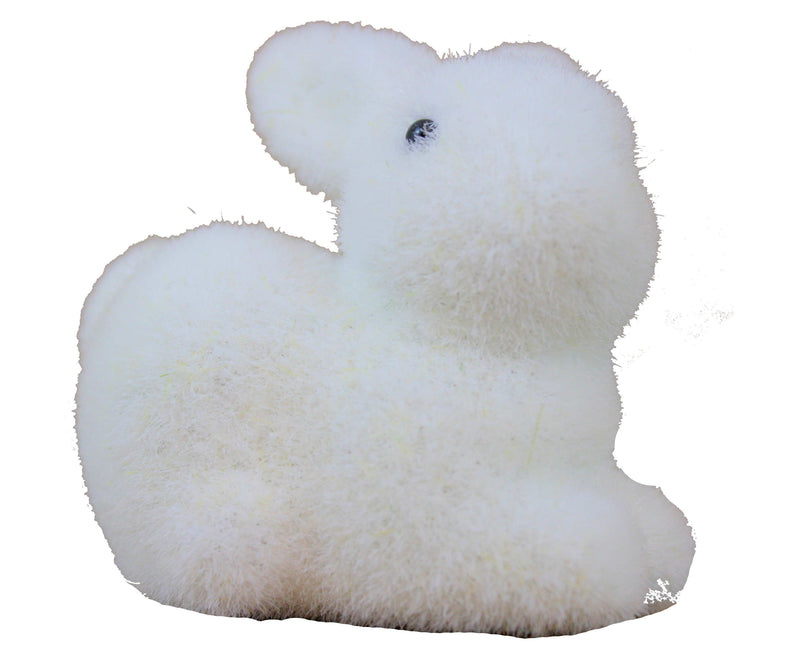 Flocked Resin Bunny - 2.2 inch - The Country Christmas Loft