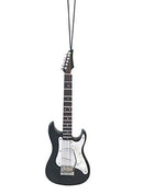 5 Inch Electric Guitar Ornament - Black - The Country Christmas Loft