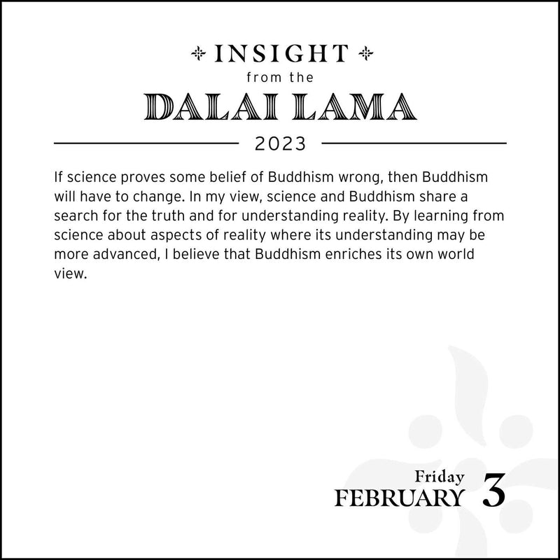 Insight from the Dalai Lama 2023 Day-to-Day Calendar - The Country Christmas Loft