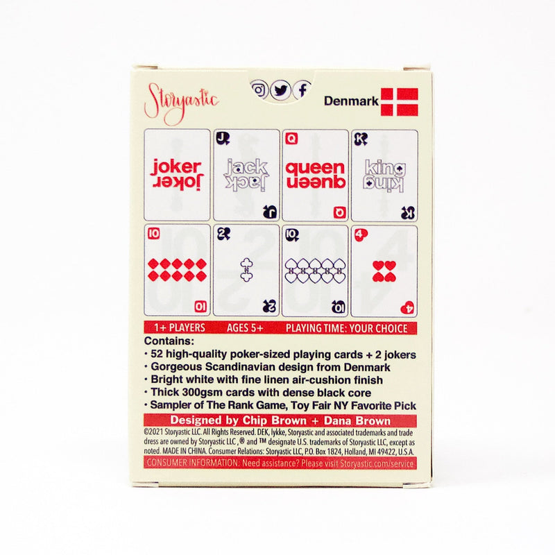 DEK of Cards: lykke (Denmark) - Impeccably Designed Scandinavian Playing Cards - The Country Christmas Loft