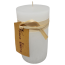 Timber Candle (3.25" x 6" ) - White