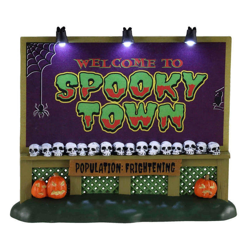 Spookytown Lighted Sign - The Country Christmas Loft