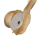 Champagne Velvet Horizontal-Wired Edged Ribbon