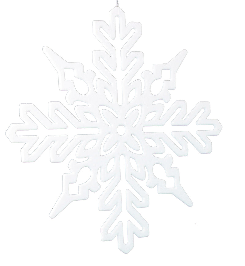 Glitter Snowflake 11 Inch Ornament -  Full Sparkle - Diecut - The Country Christmas Loft