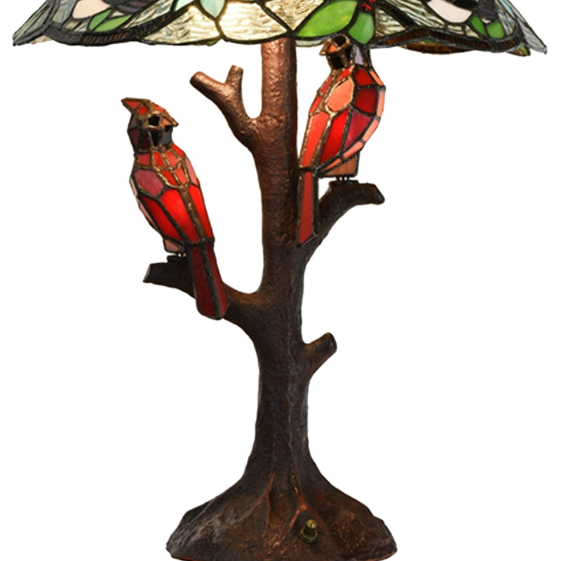 Remi Multicolor Triple-Lit Cardinal Table Lamp