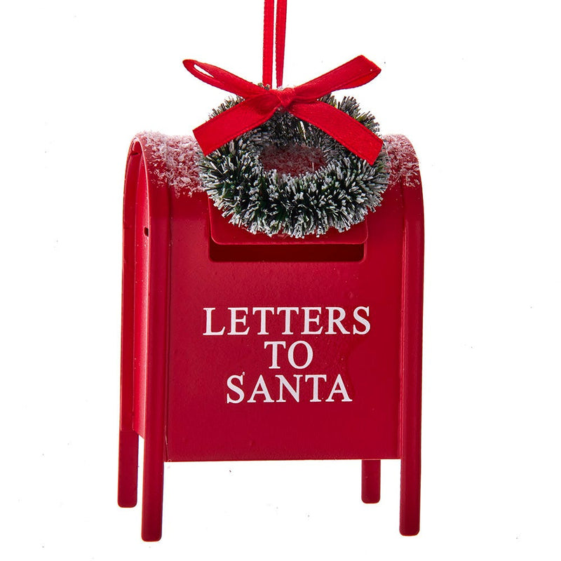 Metal Santa Mailbox Ornament - The Country Christmas Loft