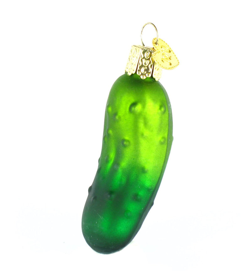 Sweet Pickle Glass Ornament - The Country Christmas Loft