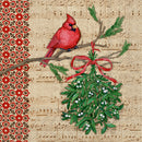 Burlap Christmas Cocktail Napkins - The Country Christmas Loft