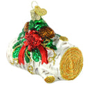 Yule Log Glass Ornament - The Country Christmas Loft