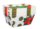 Small Rectangular Tray 5-Pack - Poinsettia