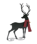 Metal Reindeer Silhouette - Looking Back - The Country Christmas Loft