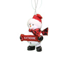 Cozy Snowman Ornament (Letters G - R) - - The Country Christmas Loft
