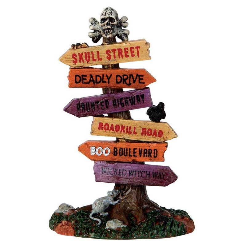 Scary Village Road Signs - The Country Christmas Loft