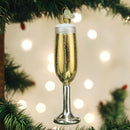 Champagne Flute Glass Ornament - The Country Christmas Loft