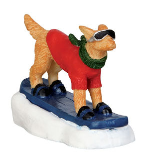 Lemax Village Collection Snowboarding Dog - The Country Christmas Loft