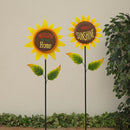 Metal Sunflower Yard Stake - - The Country Christmas Loft