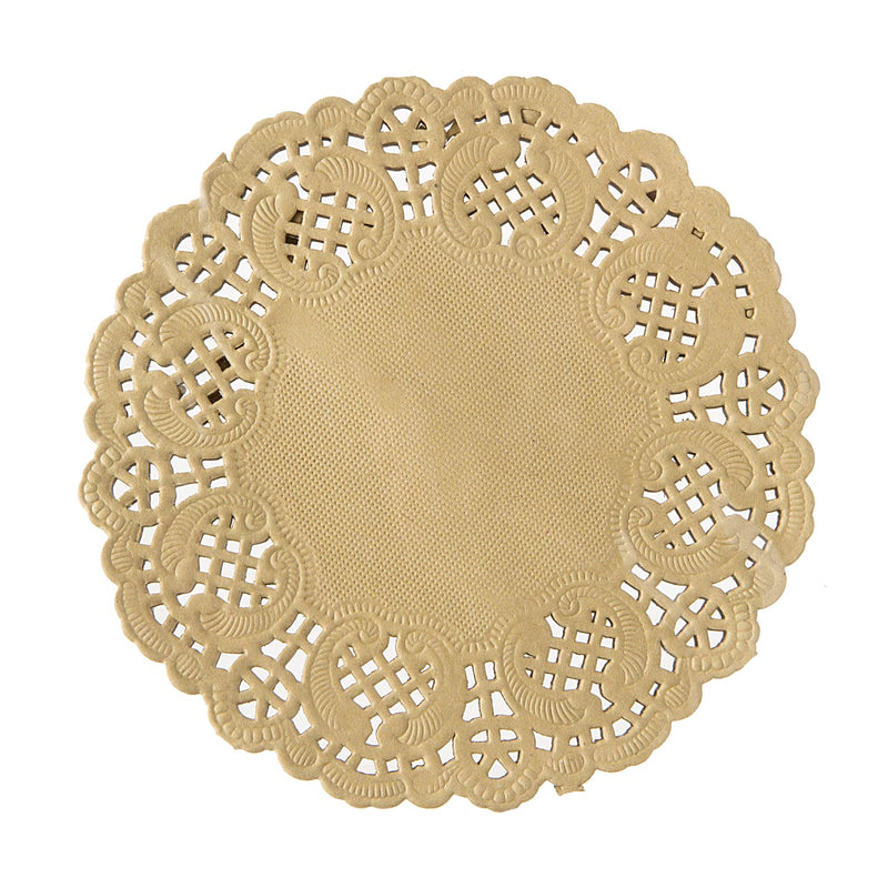 Kraft Color Paper Doilies: 4.5 inches - 50 pieces - The Country Christmas Loft