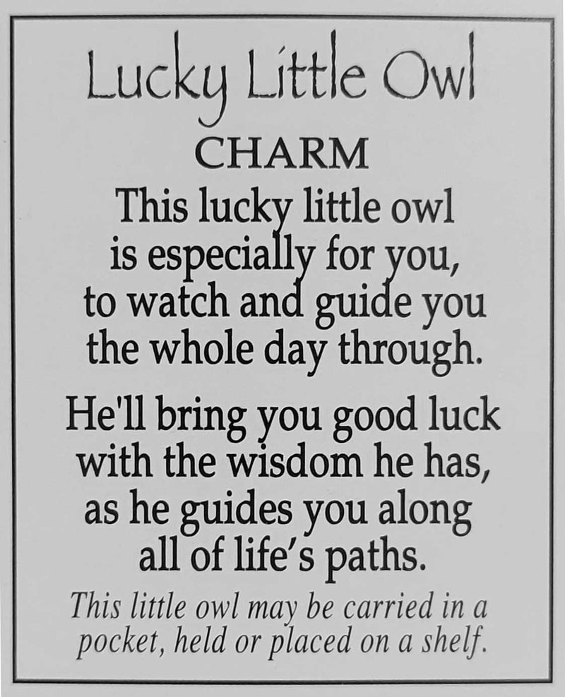 Lucky Little Owl Charm - The Country Christmas Loft