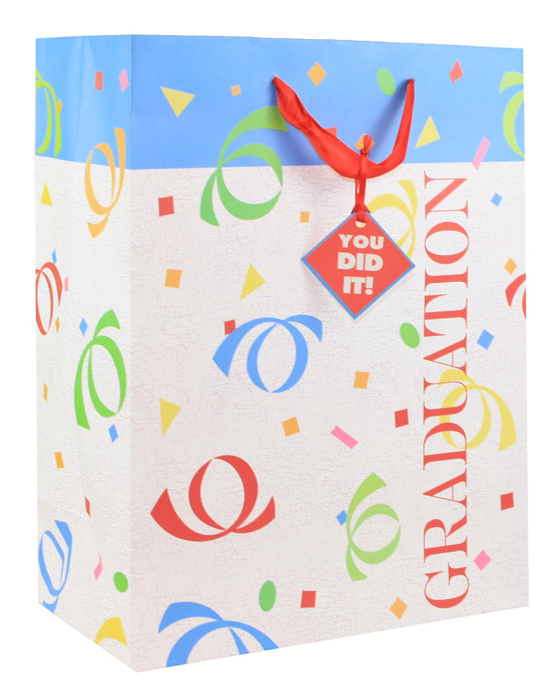 Confetti Graduation - Large Gift Bag - The Country Christmas Loft