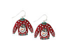 Snowman Sweater - Earrings - The Country Christmas Loft