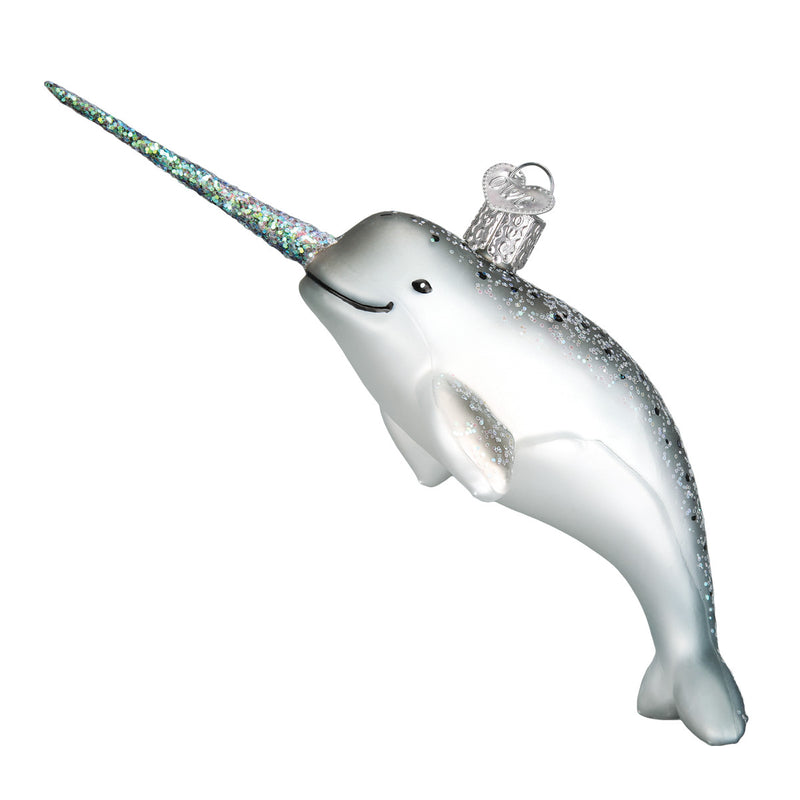 Narwhal Glass Ornament - The Country Christmas Loft