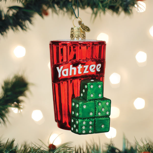 Yahtzee Glass Ornament - The Country Christmas Loft