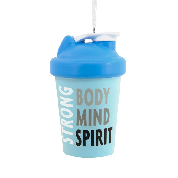 Gym Protein Shaker Bottle - Ornament - The Country Christmas Loft