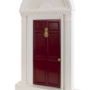 Red Door with Pineapple Door Knocker