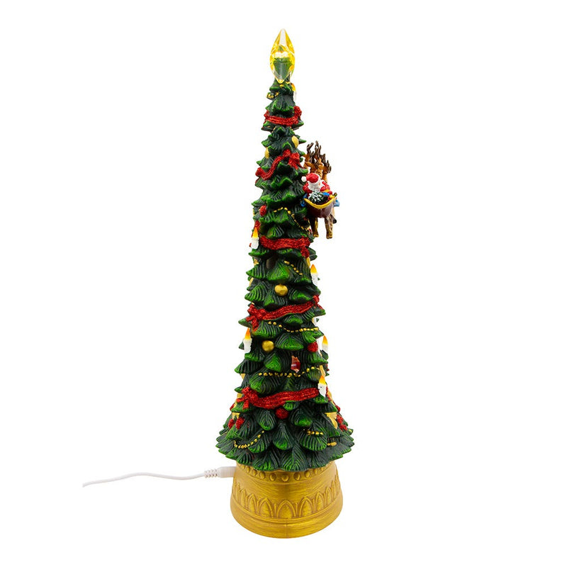 Battery Operated Musical Santa Water Tree - The Country Christmas Loft