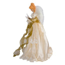 Ivory and Gold Angel Lighted Treetop - The Country Christmas Loft