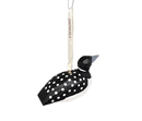 Handcarved Wood Ornament - Spotted Loon