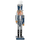 Blue and Silver 15" Nutcracker - Holding a Sword - Christmas >> Nutcrackers - by Kurt Adler