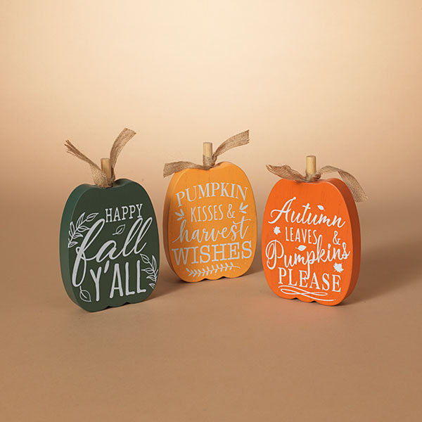 Wooden Harvest Pumpkin Sign - - The Country Christmas Loft