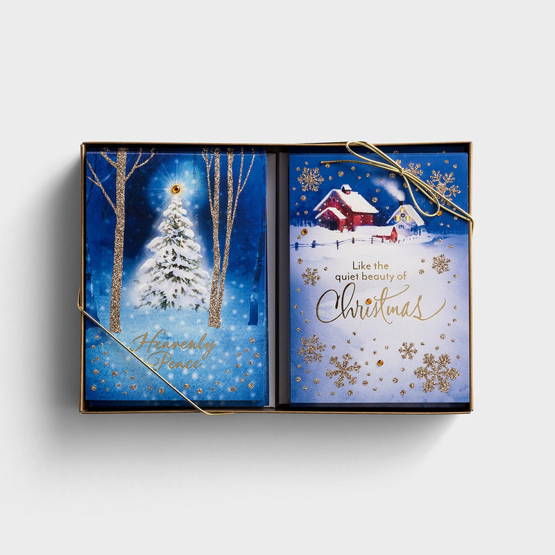 Snowy Secnes /Dual Pack  Christmas Boxed Cards - The Country Christmas Loft