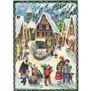 Glittered Advent Calendar - Christmas in the Village - The Country Christmas Loft