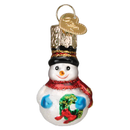 Gumdrop Mini Snowman Glass Ornament - The Country Christmas Loft