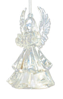 Battery-Operated LED Angel Ornament -  Trumpet - The Country Christmas Loft