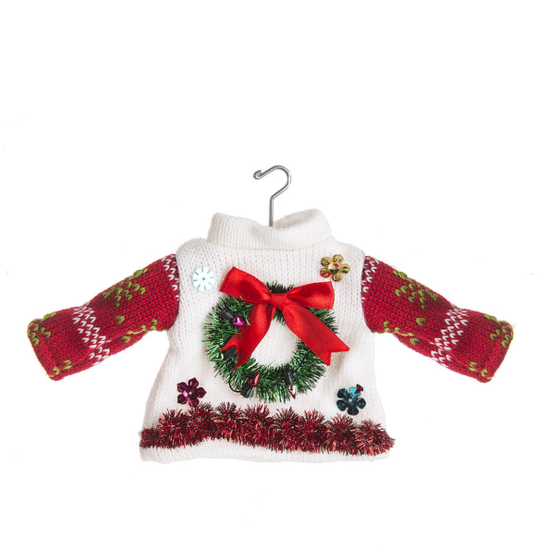 Wreath Ugly Sweater Ornament - The Country Christmas Loft