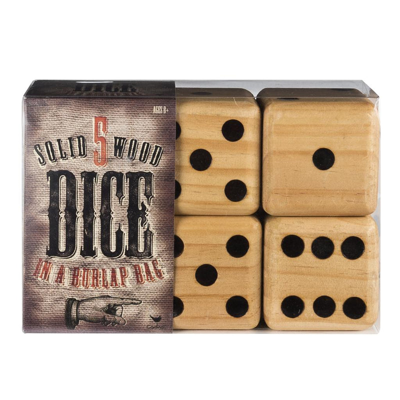 Giant Wooden Dice Set - The Country Christmas Loft