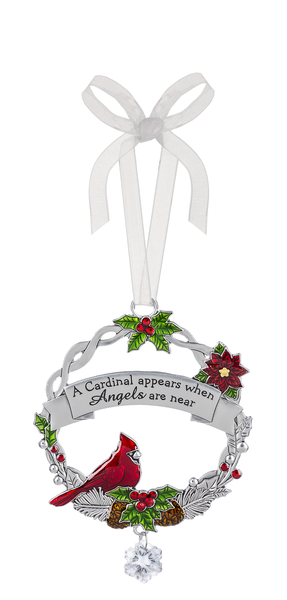 Christmas Cardinal Ornament - A Cardinal appears when Angels are near - The Country Christmas Loft